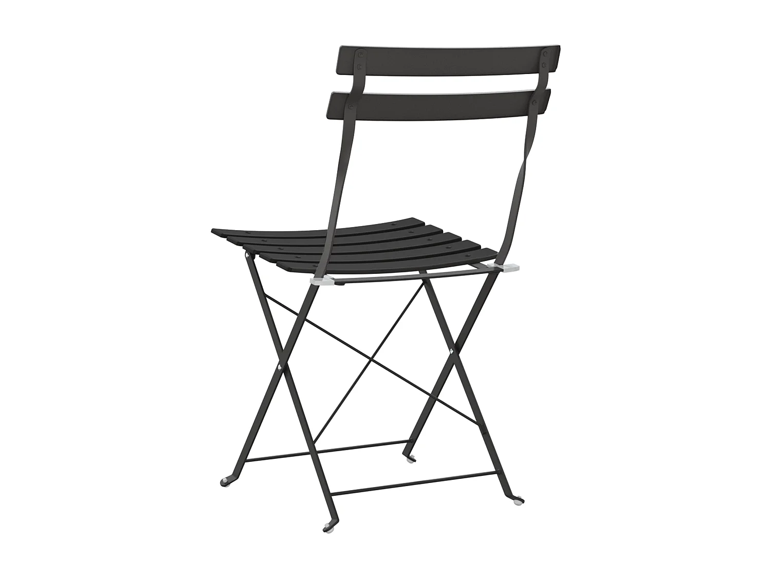 stuks opvouwbare tuinstoelen antraciet staal