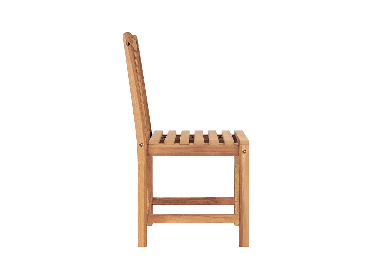 Tuinstoelen set van 2 massief teakhout