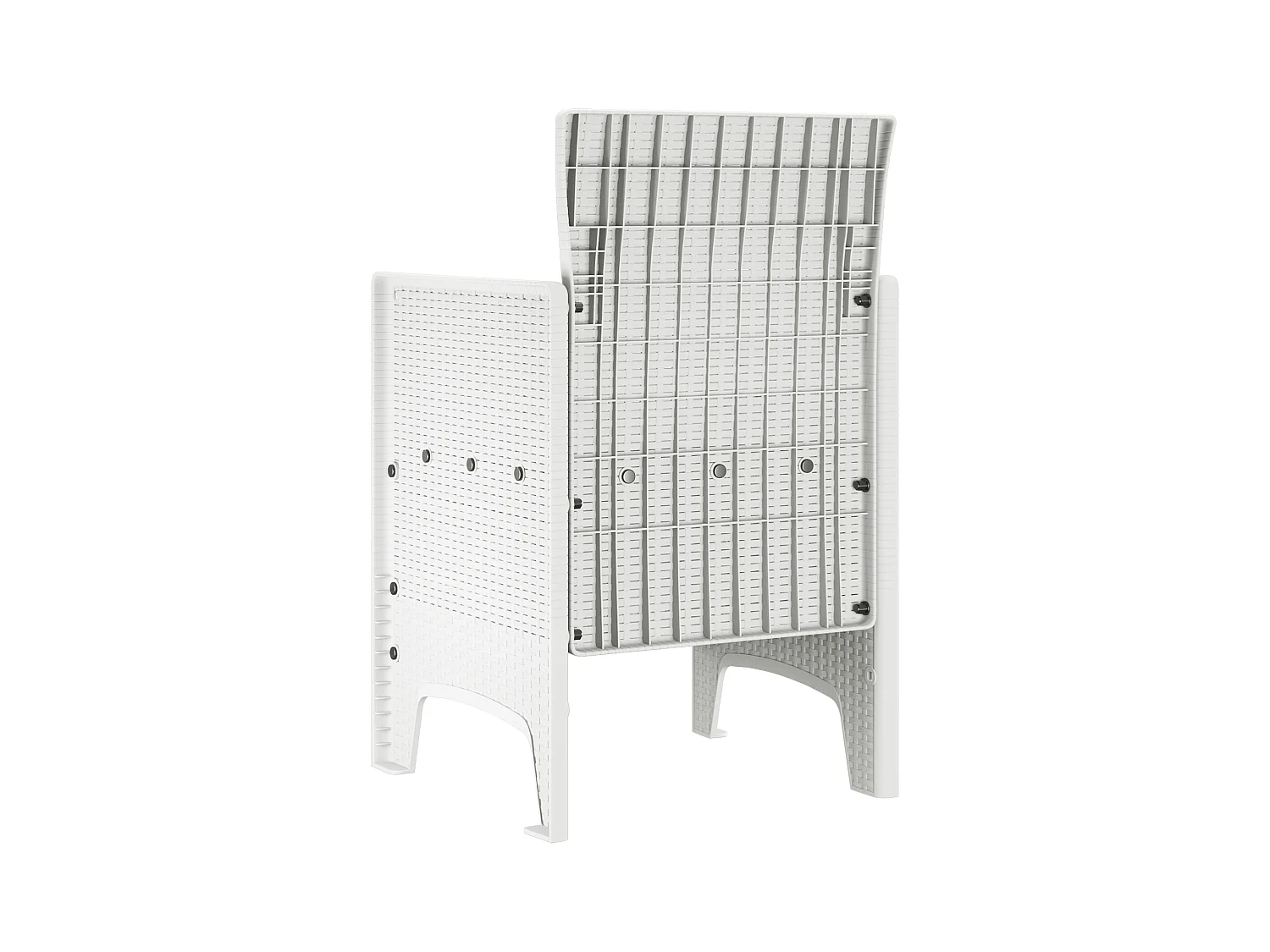 Tuinstoelen met kussens 2 stuks wit polyrotan