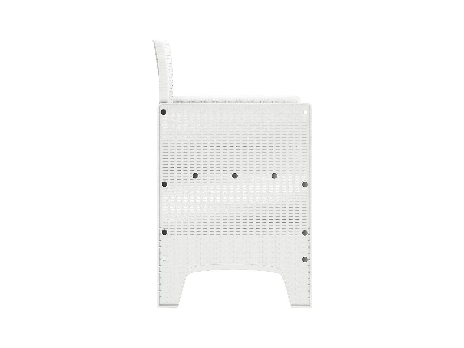 Sedie da giardino con cuscini 2 pezzi in polyrattan bianco