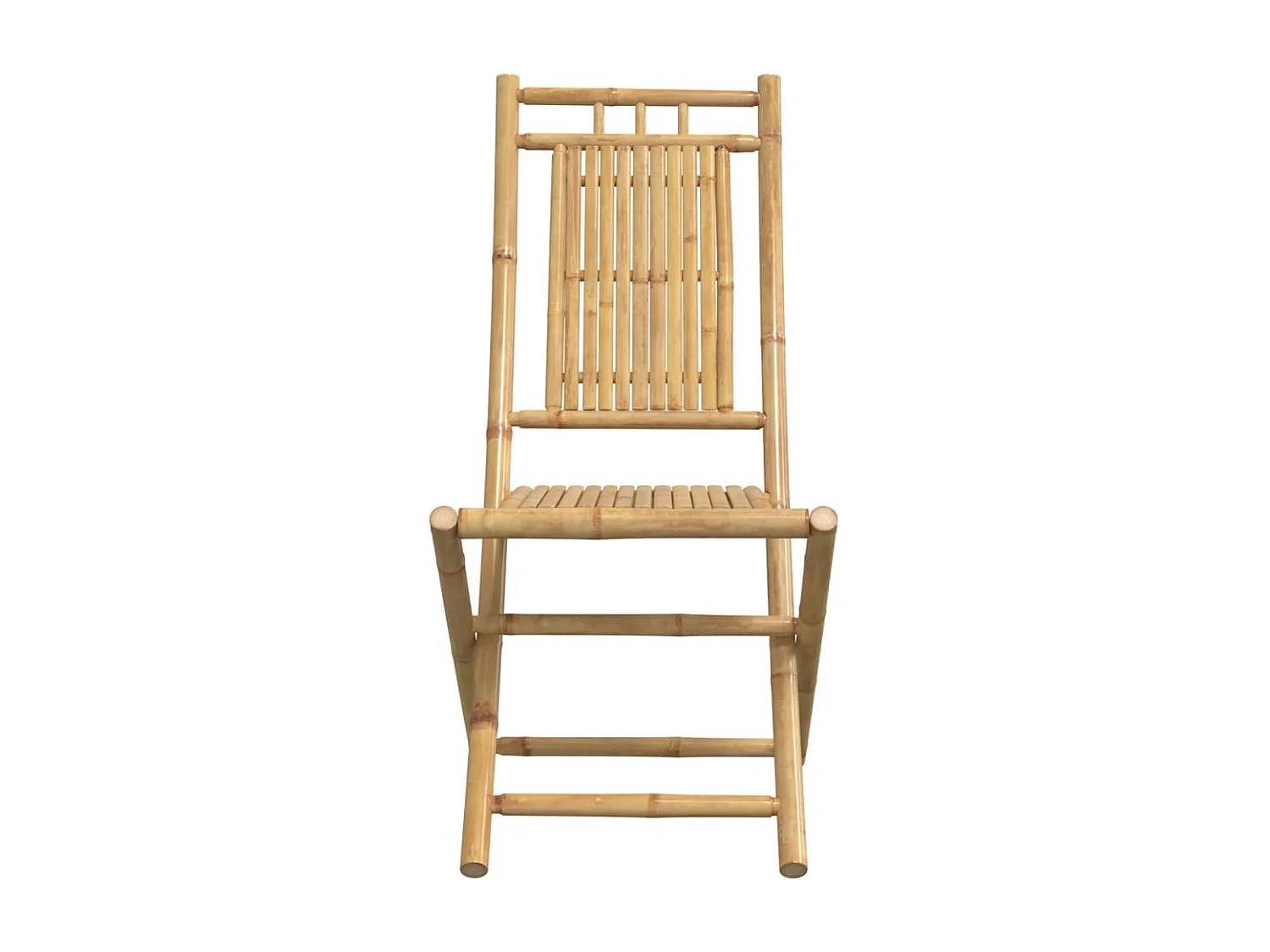 Chaises pliables de jardin lot de 2 46x66x99 cm bambou