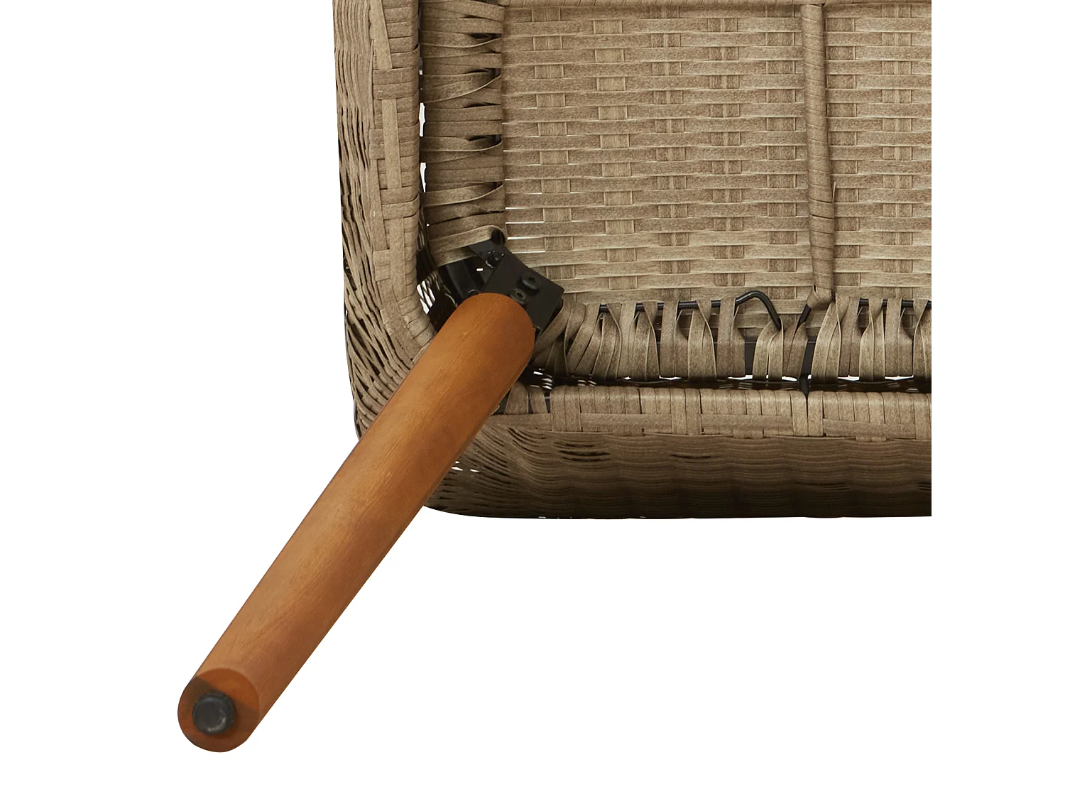 Sillas de jardín con cojines 2 piezas ratán sintético beige