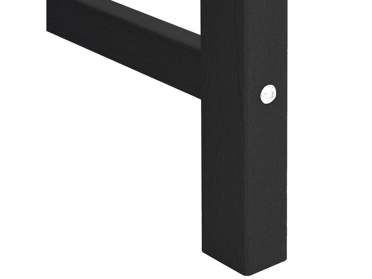 Chaises de jardin 2 pcs Noir HDPE