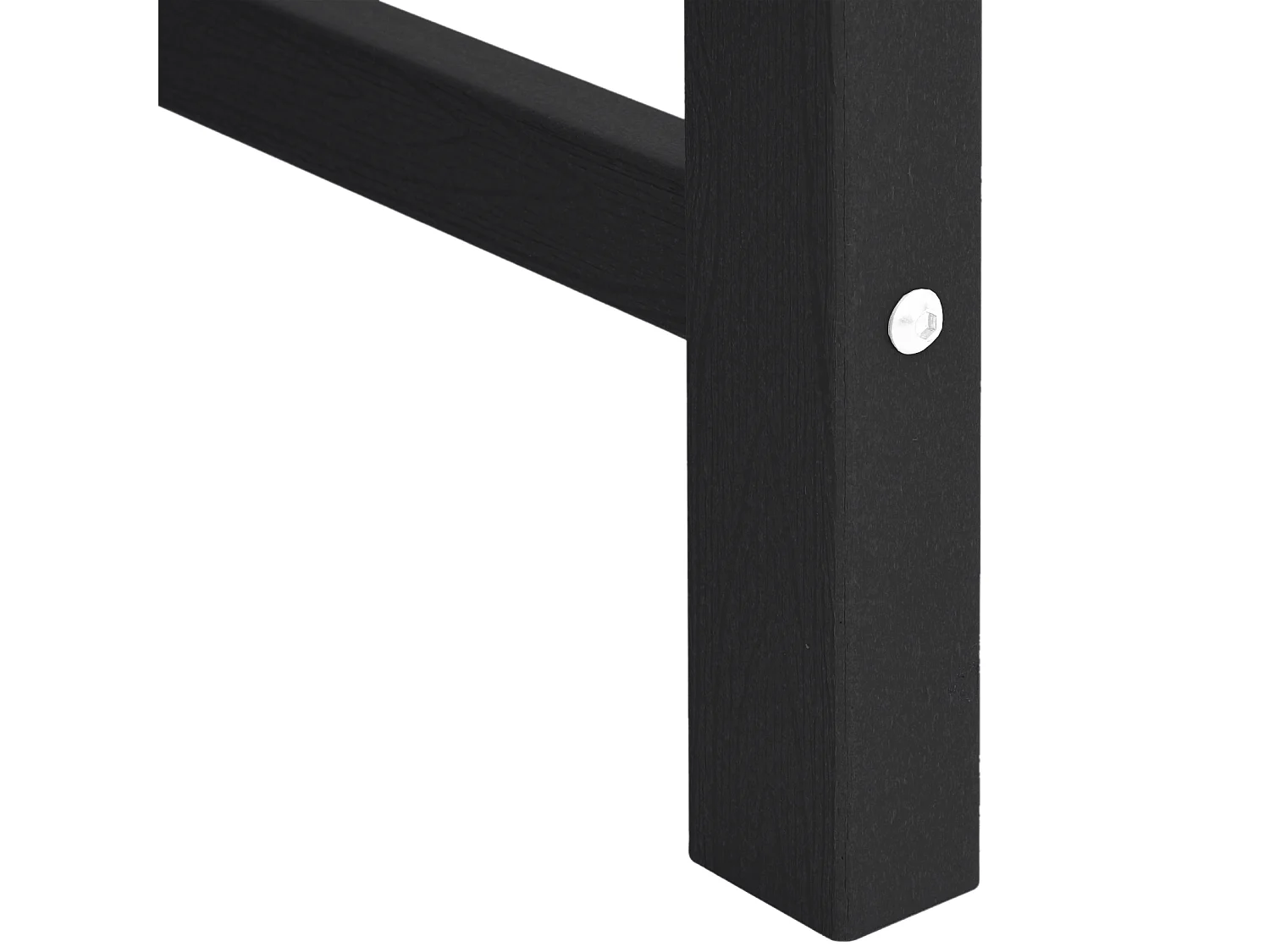 Chaises de jardin 2 pcs Noir HDPE