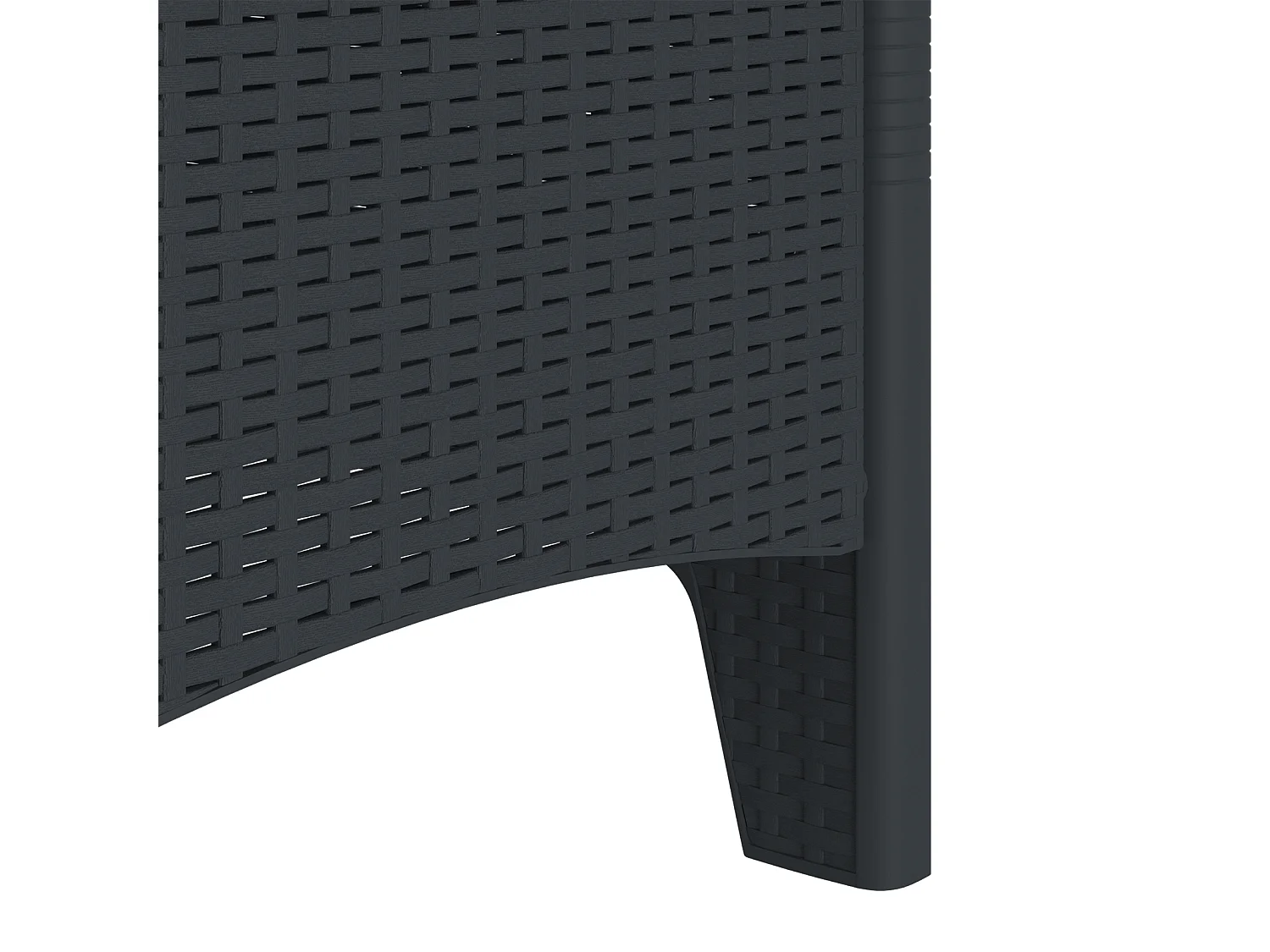 Chaises de Jardin avec Coussins 2 pcs Anthracite Rattan Plastique