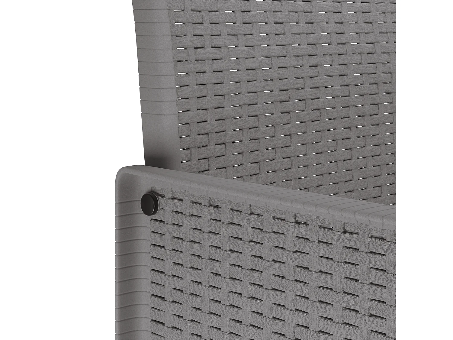 Sedie da giardino con cuscini 2 pezzi grigio chiaro in polyrattan