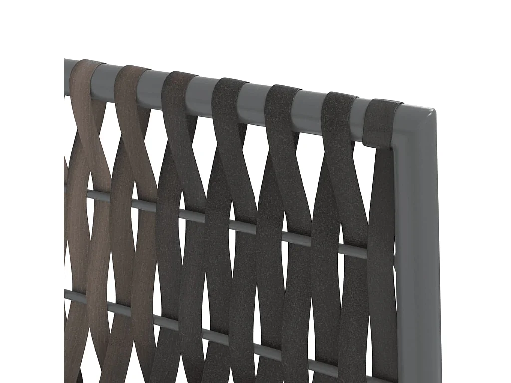 Conjunto de 2 sillas y cojines de jardín marrón 54x61x83 cm ratán