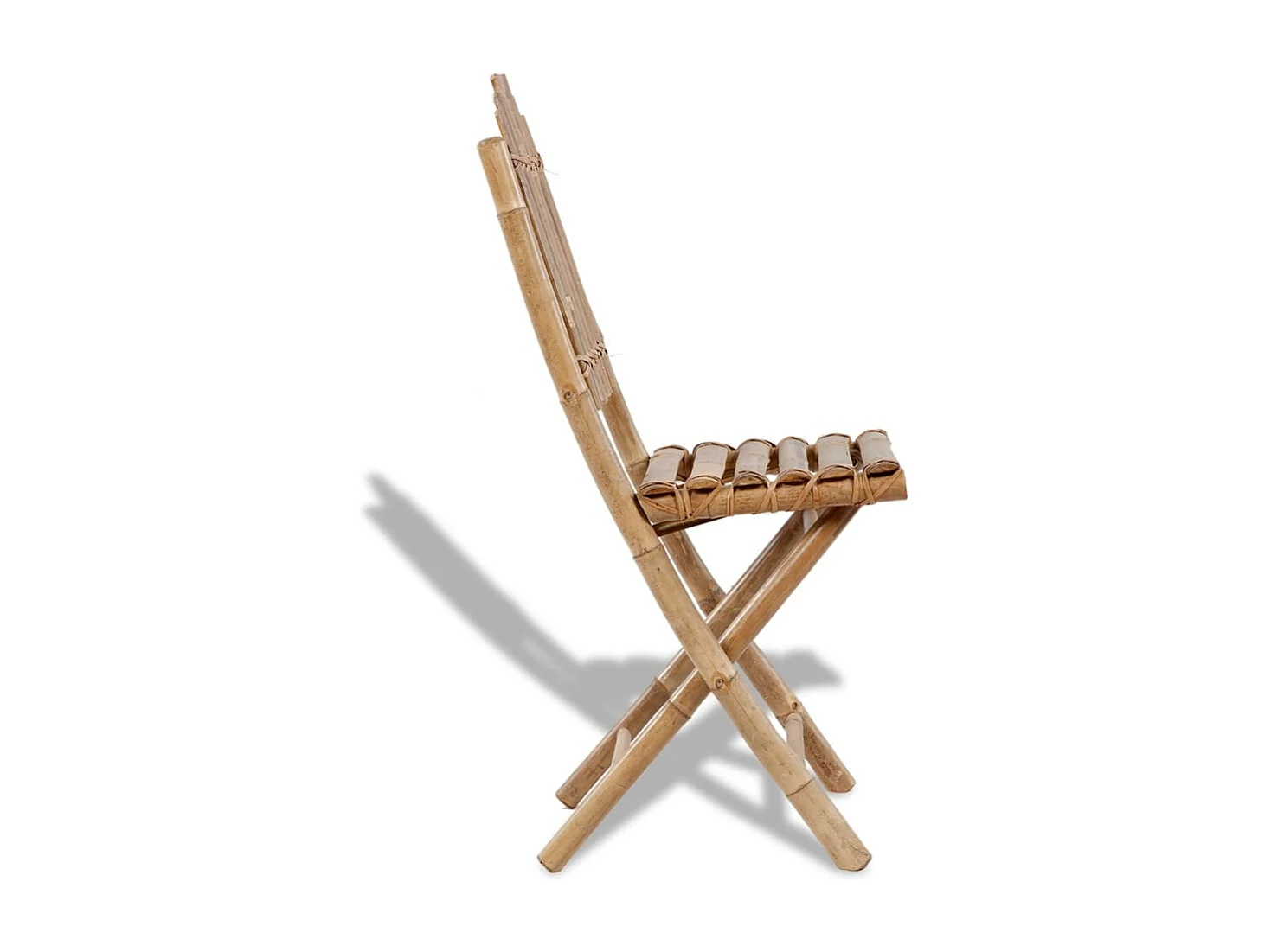 Chaises pliables de jardin lot de 2 Bambou