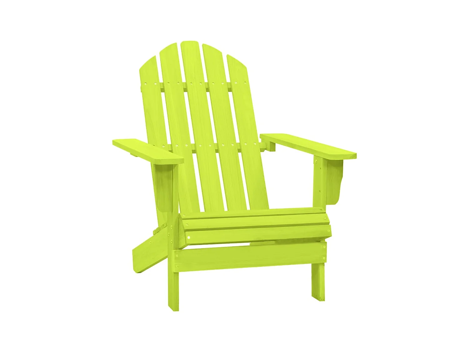 Chaise de jardin Adirondack bois de sapin massif vert