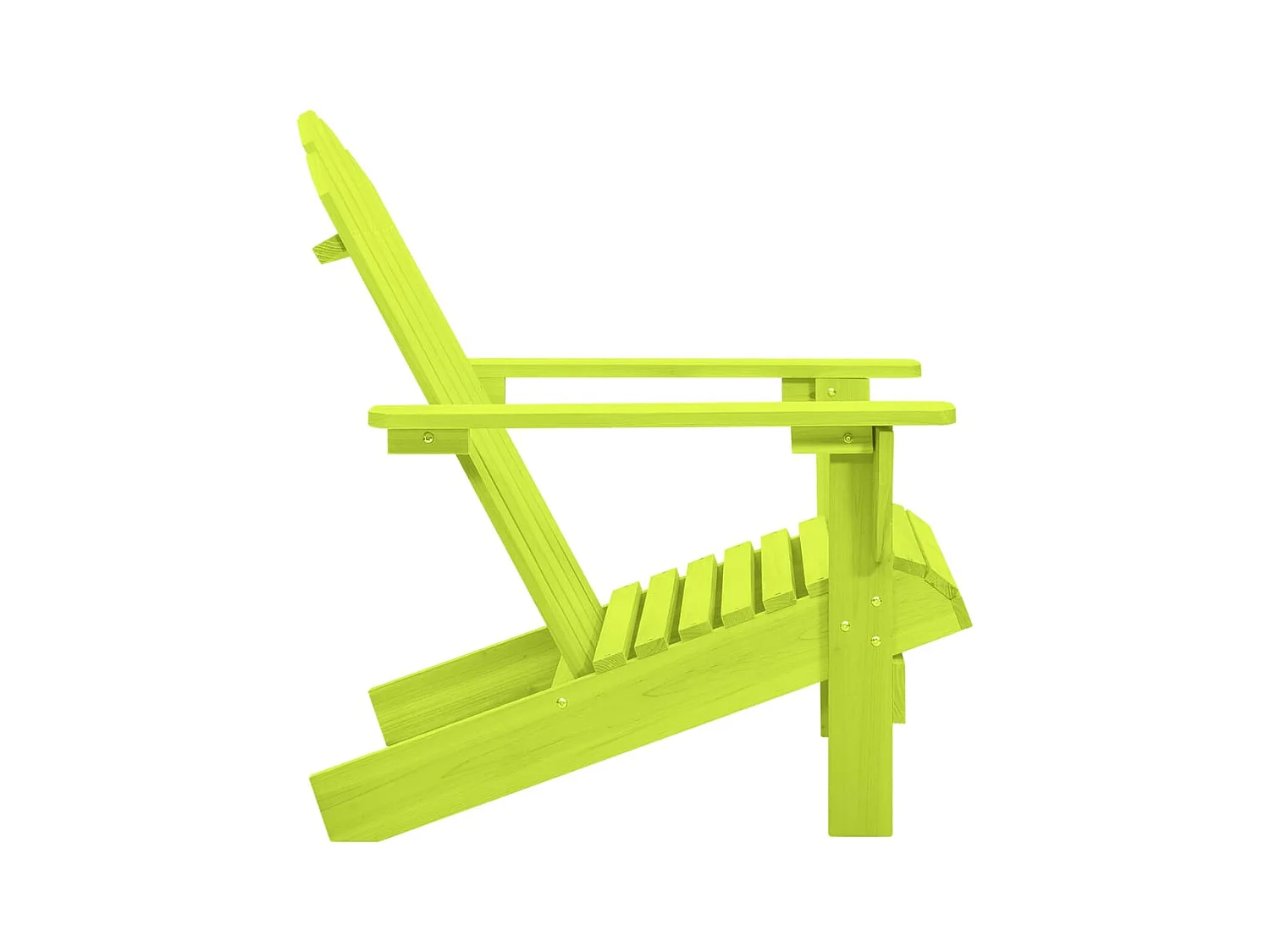Chaise de jardin Adirondack bois de sapin massif vert