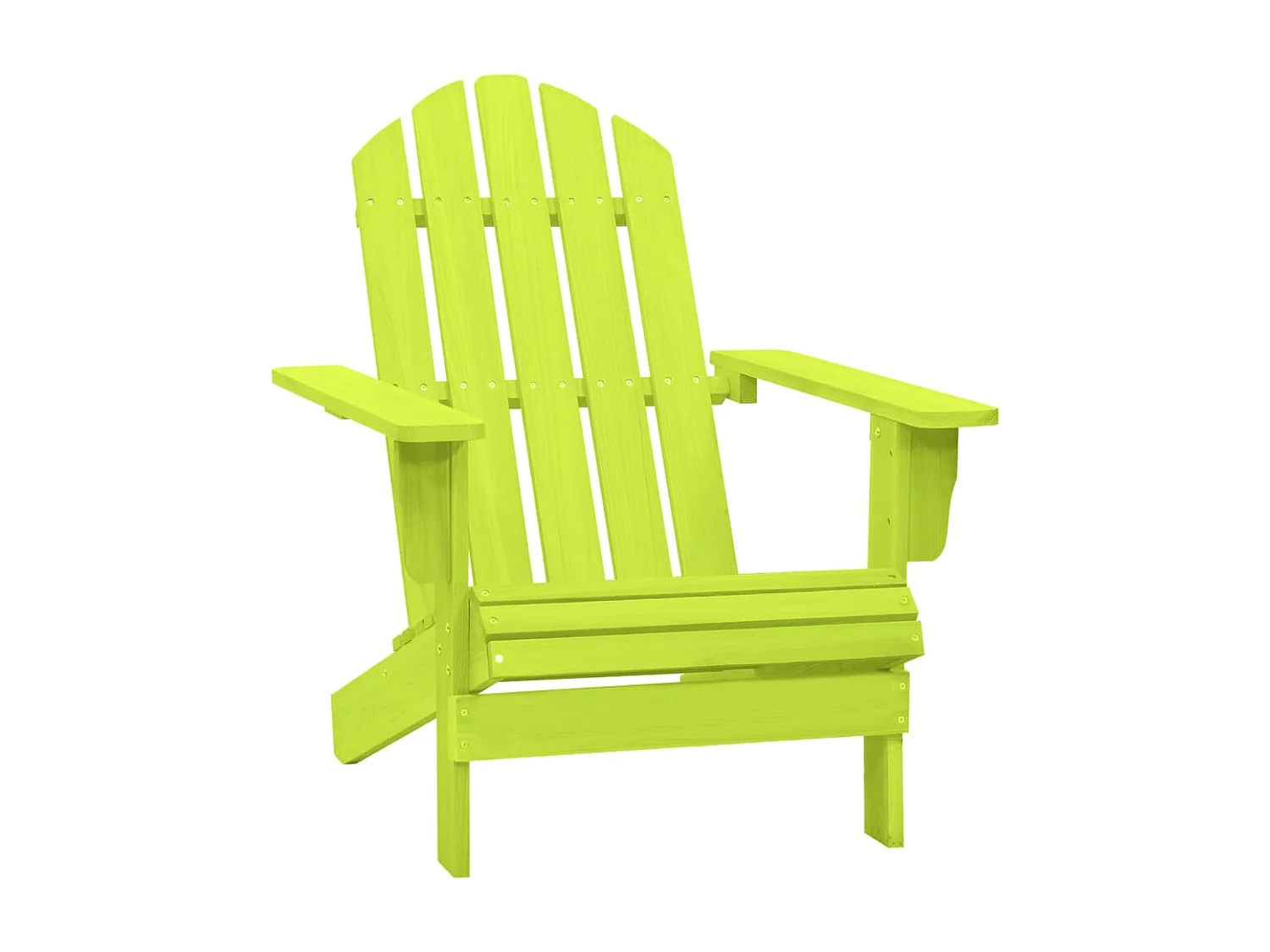Chaise de jardin Adirondack bois de sapin massif vert