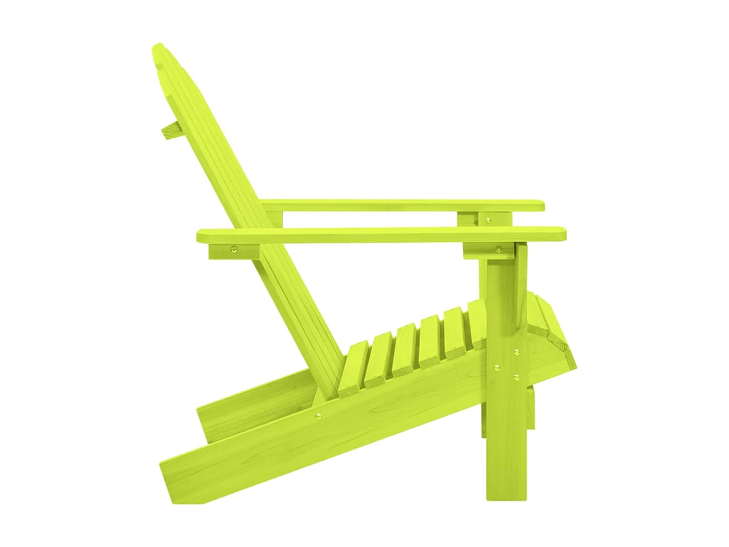 Chaise de jardin Adirondack bois de sapin massif vert