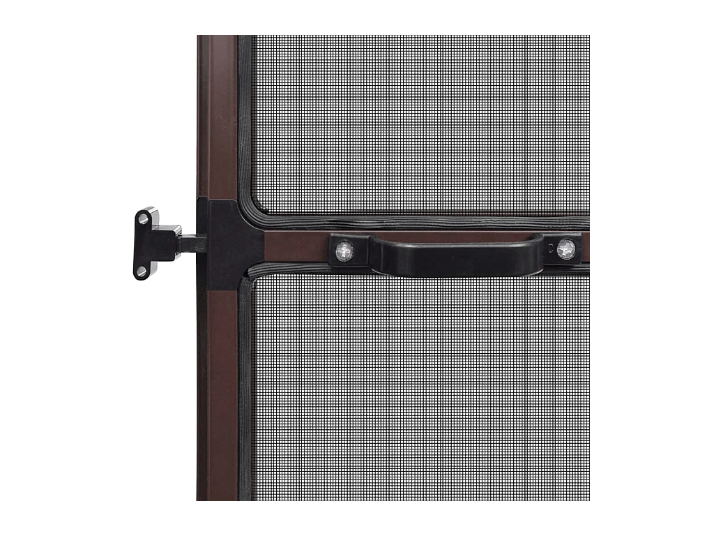 Moustiquaire à charnière pour portes Marron 100x215 cm