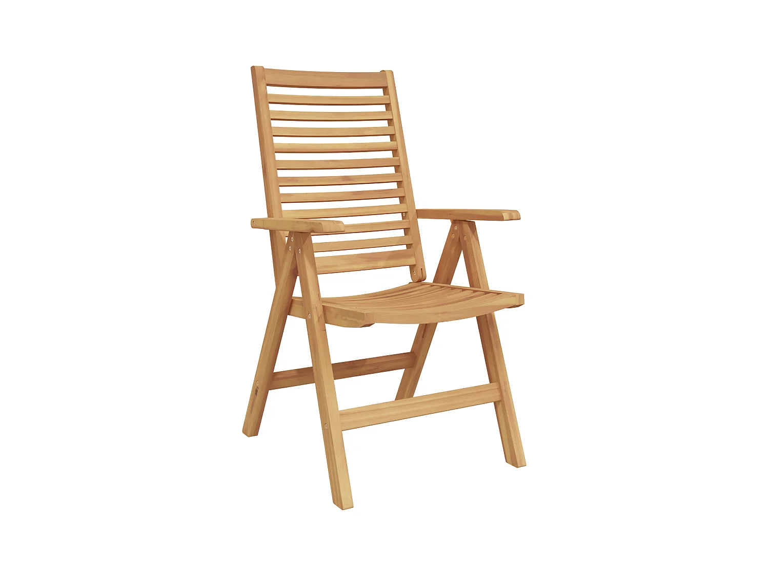 Chaises de jardin pliantes 4 pcs en bois massif de teck