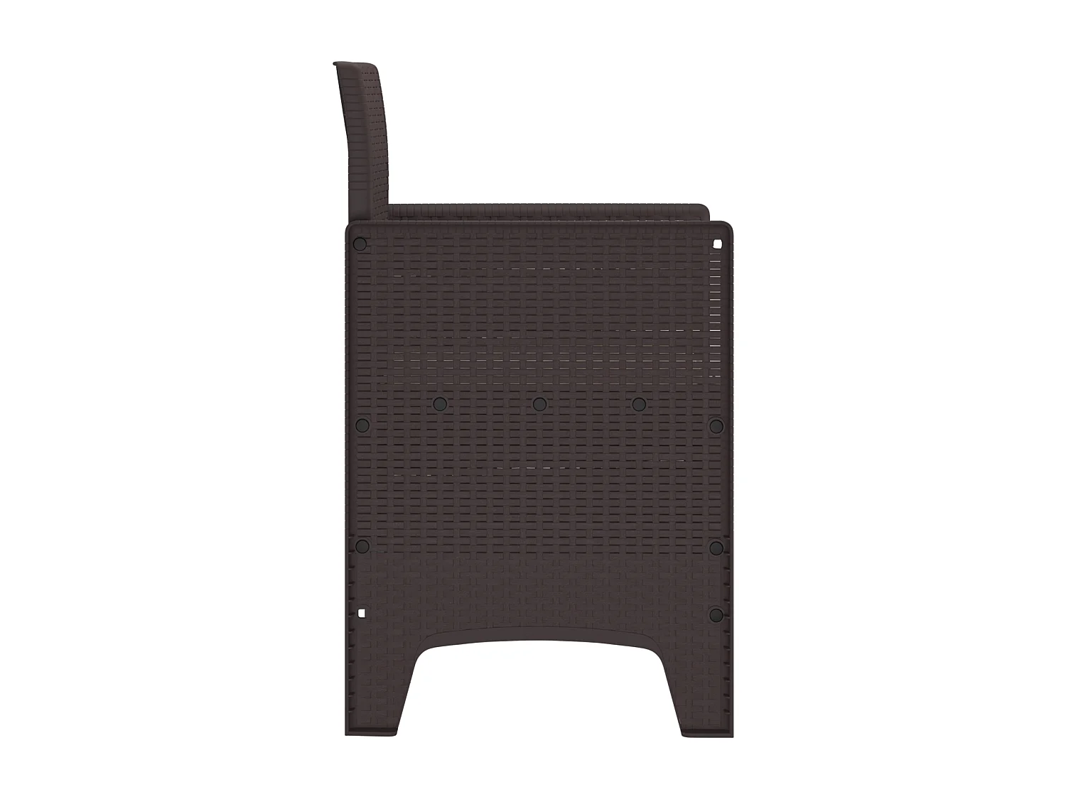 Chaises de Jardin avec Coussins 2 pcs Marron Poly Rattan