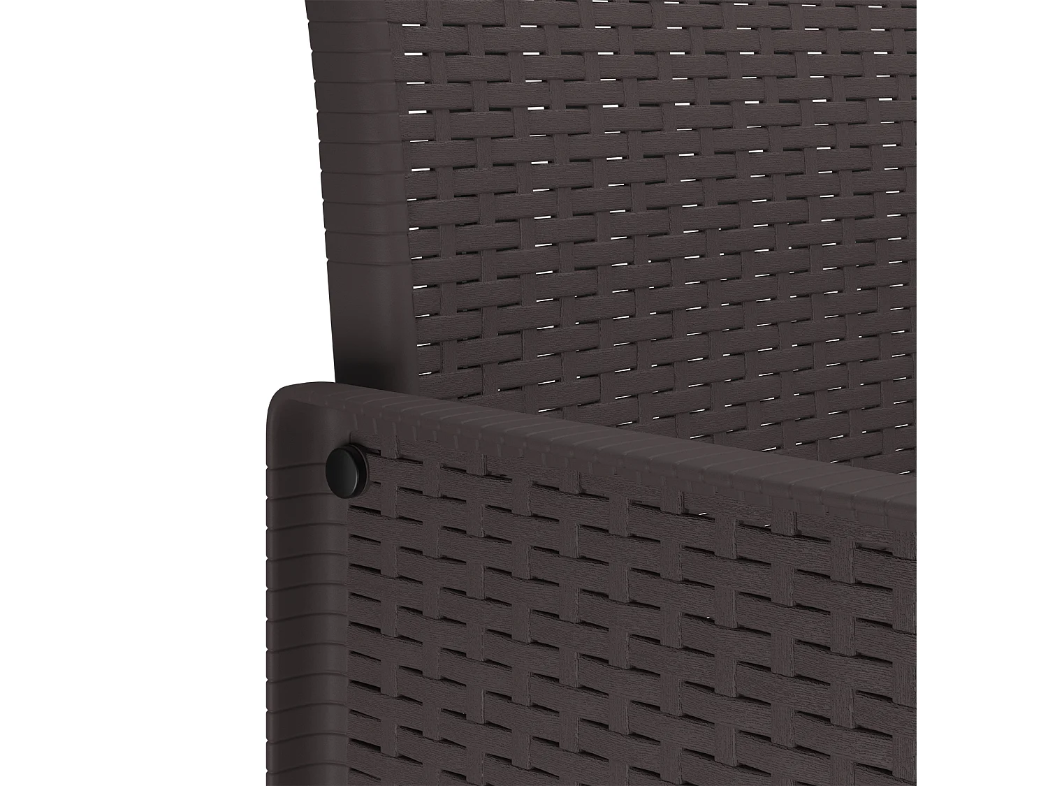 Tuinstoelen met kussens 2 stuks Bruin Poly Rotan