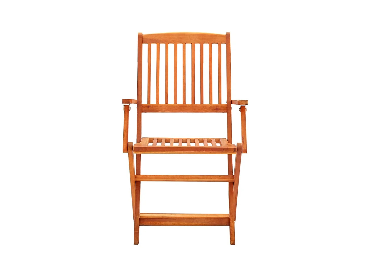 Opvouwbare tuinstoelenset van 8 massief eucalyptushout