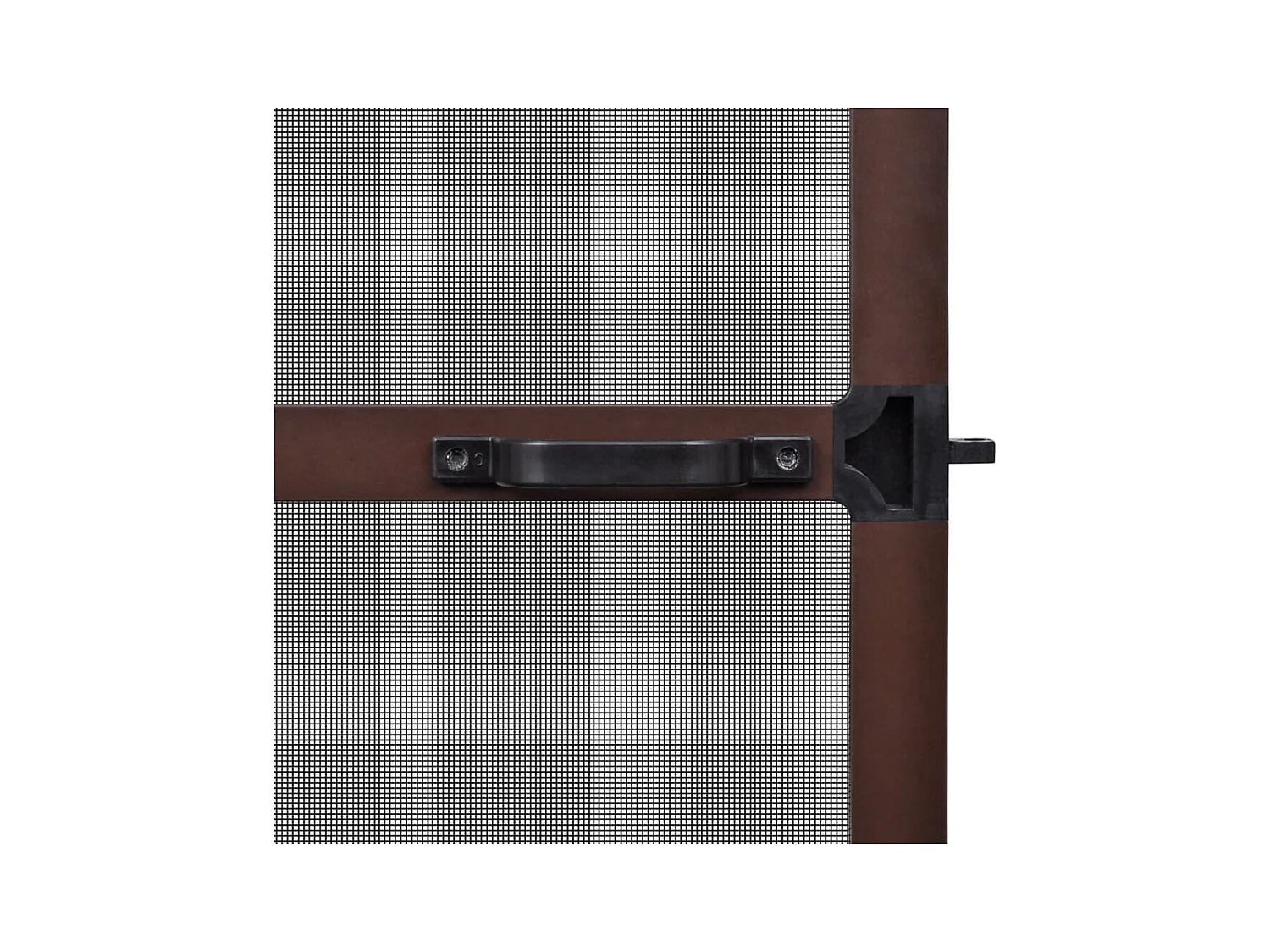 Zanzariera a battente per porte Marrone 120x240 cm