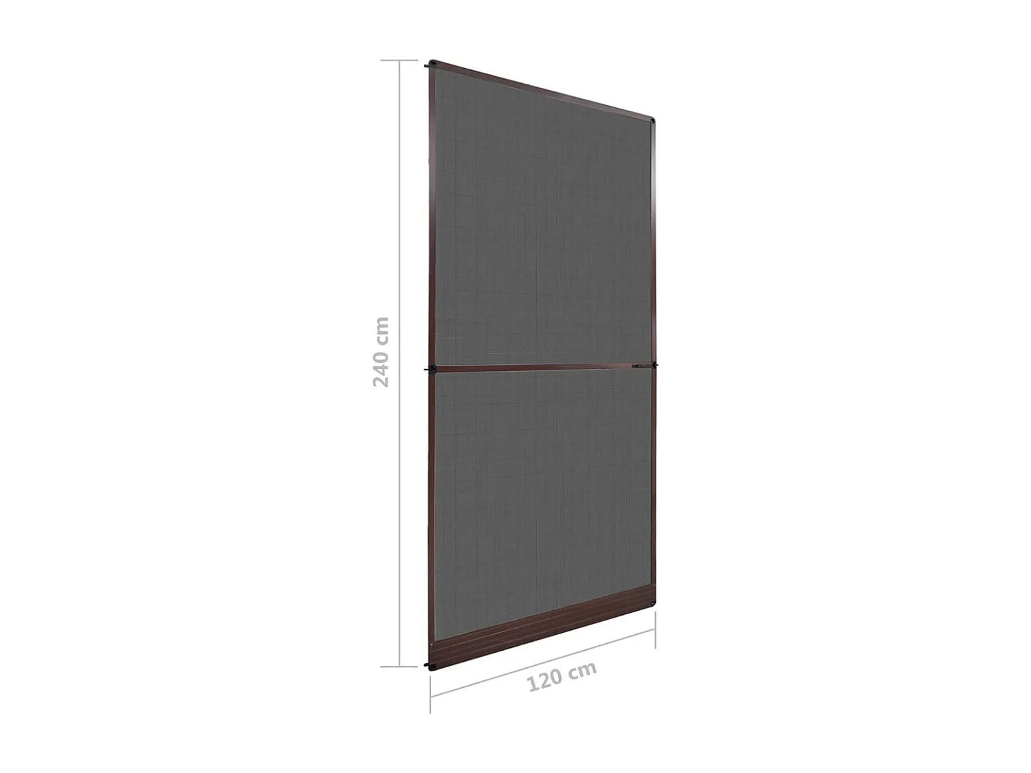 Zanzariera a battente per porte Marrone 120x240 cm