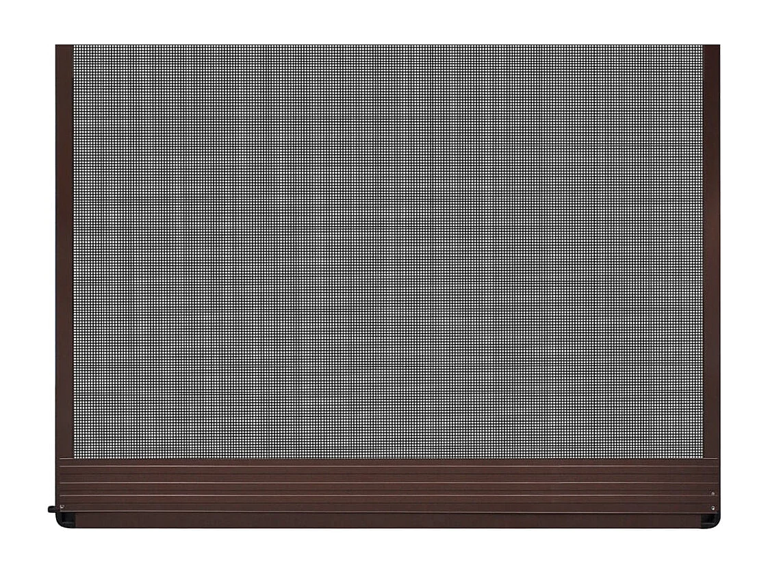 Mosquitera abatible para puertas Marrón 120x240 cm