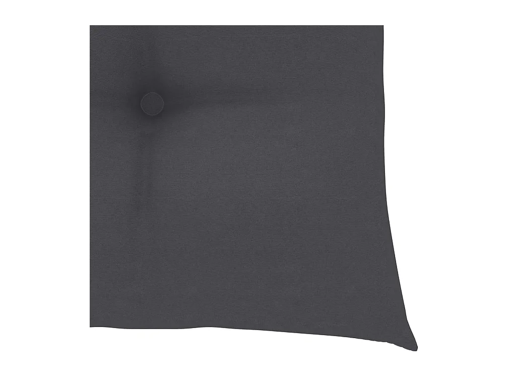 Anthrazitfarbene Gartenstühle und Kissen 4er Set Teakholz