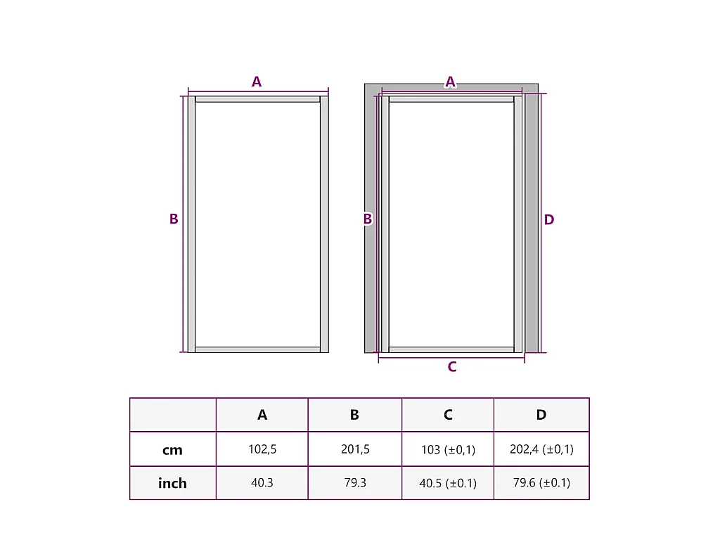 Binnendeur 102,5x201,5 cm Zwart Mat glas en aluminium