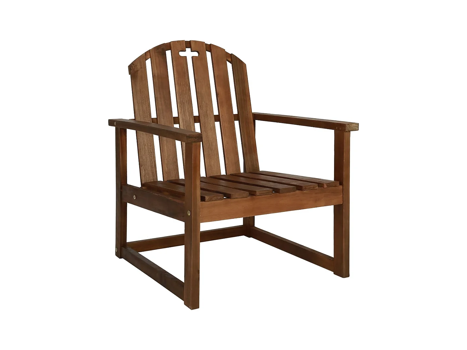 Chaises de jardin lot de 2 Bois d'acacia solide
