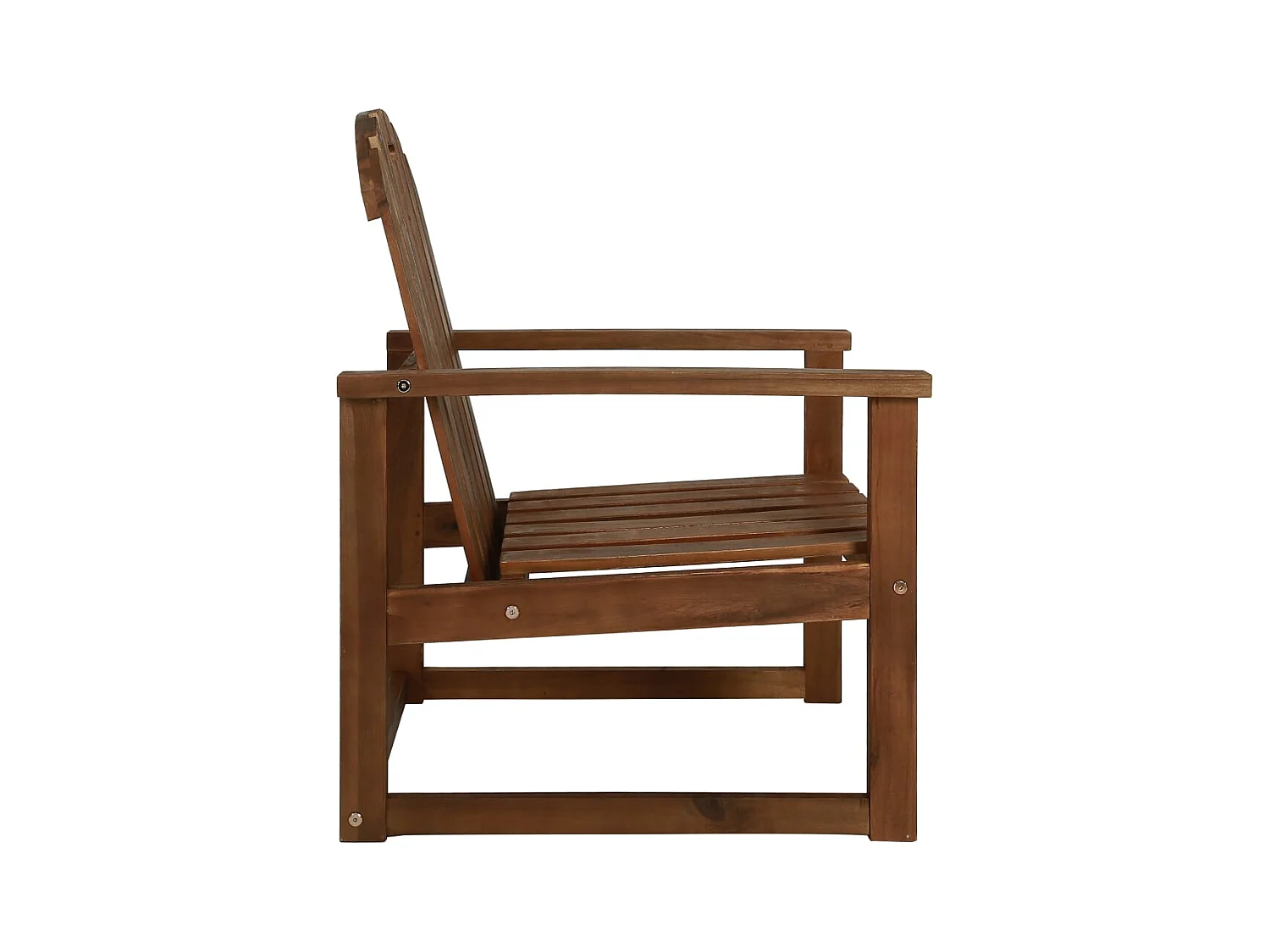 Chaises de jardin lot de 2 Bois d'acacia solide