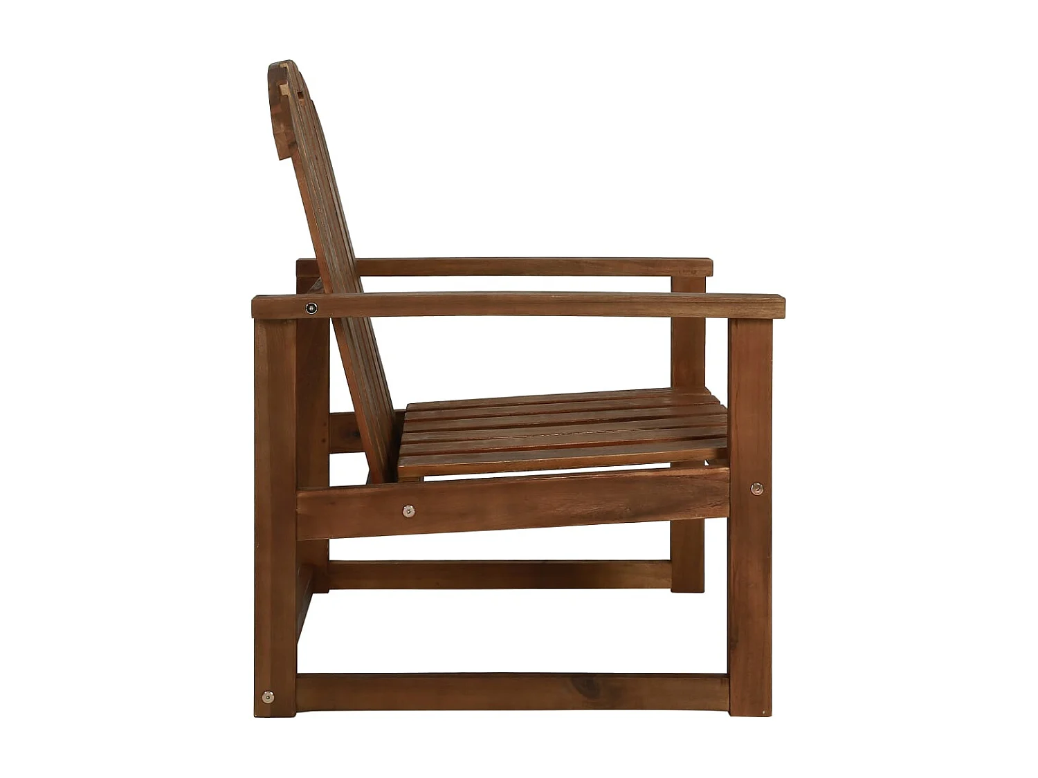 Chaises de jardin lot de 2 Bois d'acacia solide