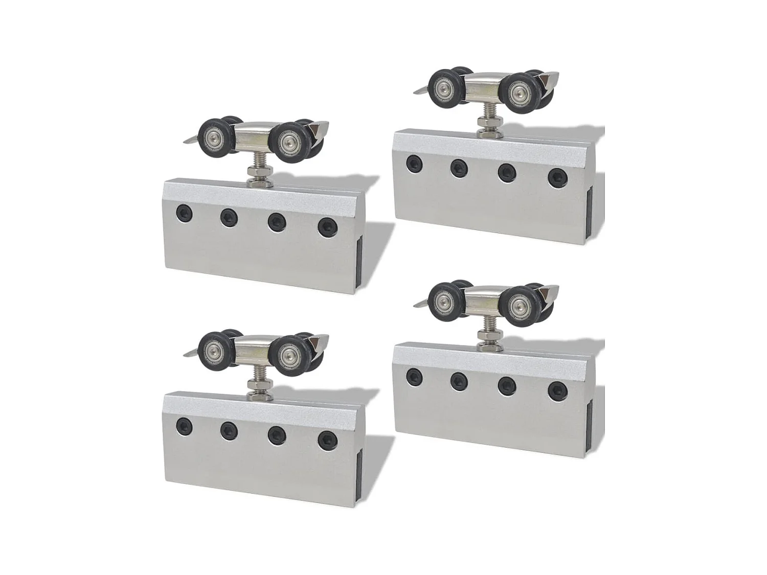 Doppia porta scorrevole in vetro