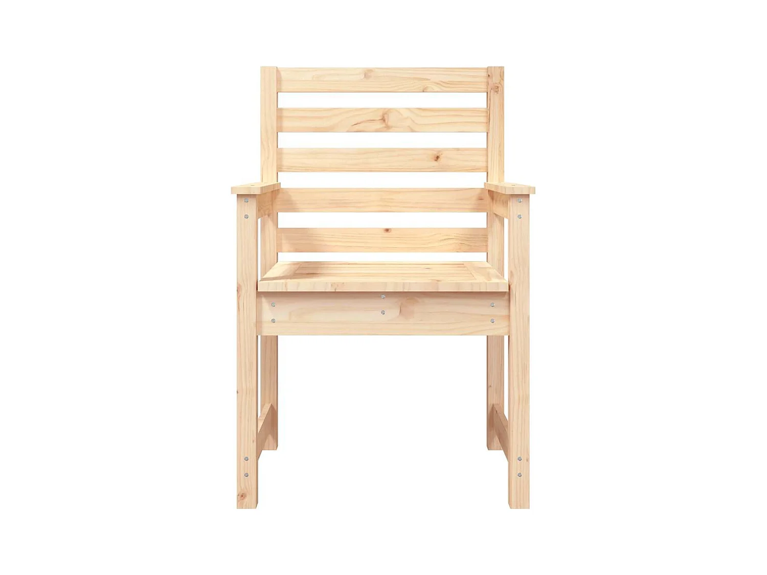 Gartenstühle 2er Set 60x48x91 cm Massivholz Kiefer