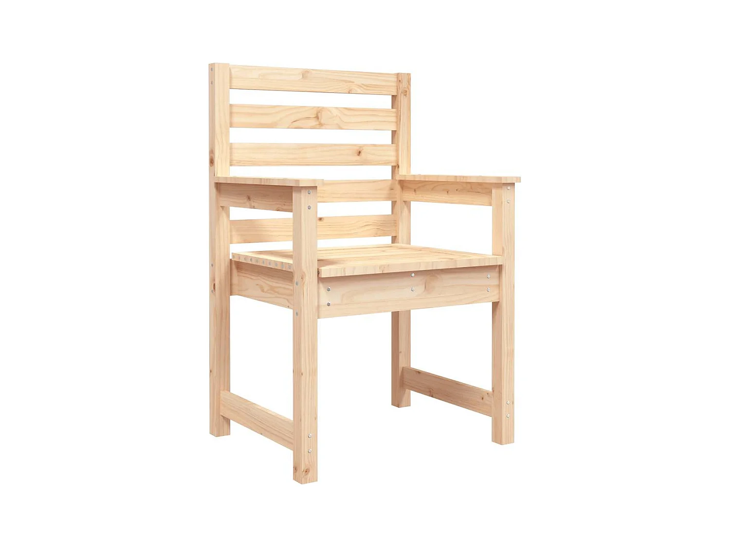 Gartenstühle 2er Set 60x48x91 cm Massivholz Kiefer
