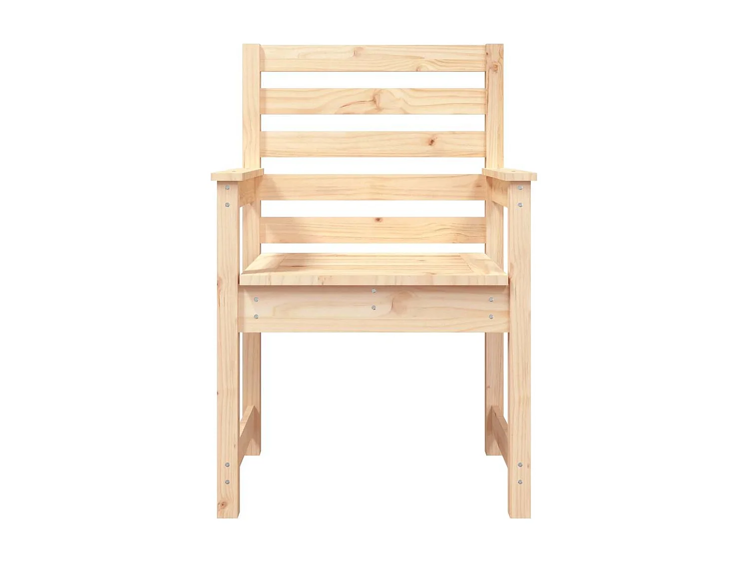 Chaises de jardin lot de 2 60x48x91 cm bois massif de pin