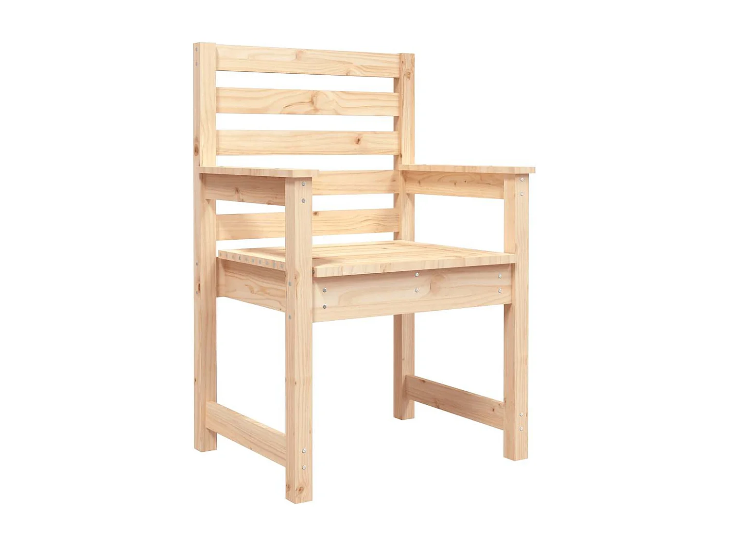 Chaises de jardin lot de 2 60x48x91 cm bois massif de pin
