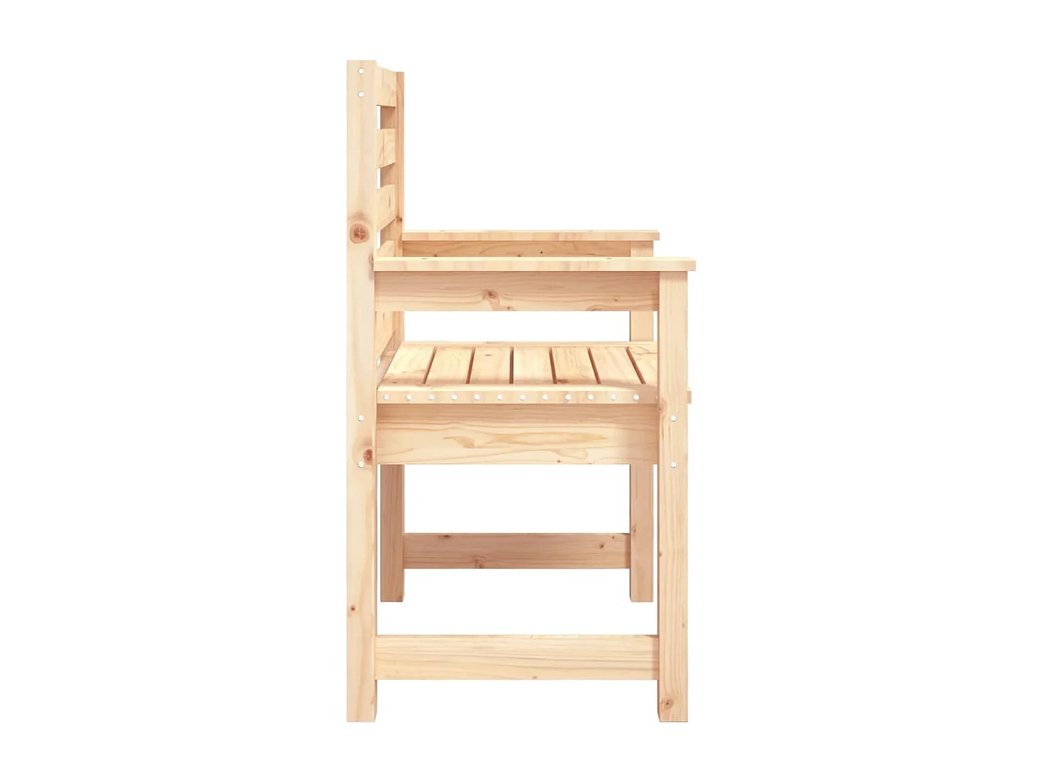 Chaises de jardin lot de 2 60x48x91 cm bois massif de pin