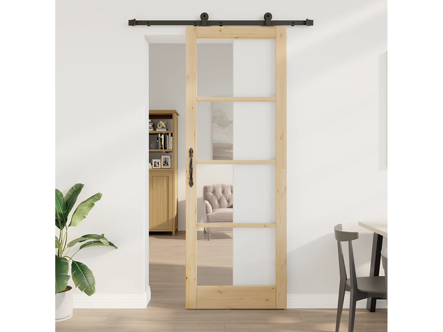 Schuifdeur met beslagset  83x232 cm