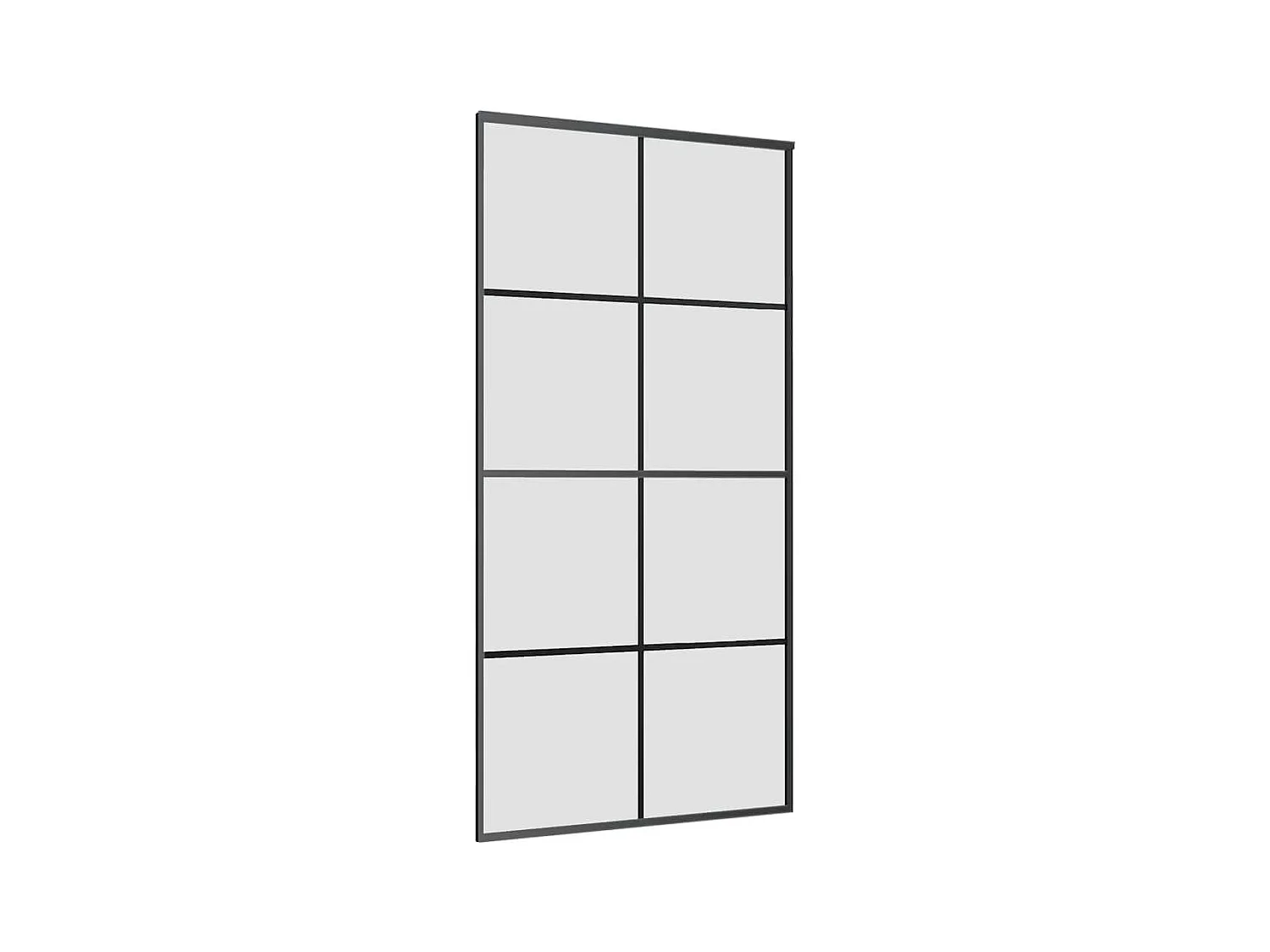 Kit puerta corredera y herrajes 102,5x205cm cristal ESG