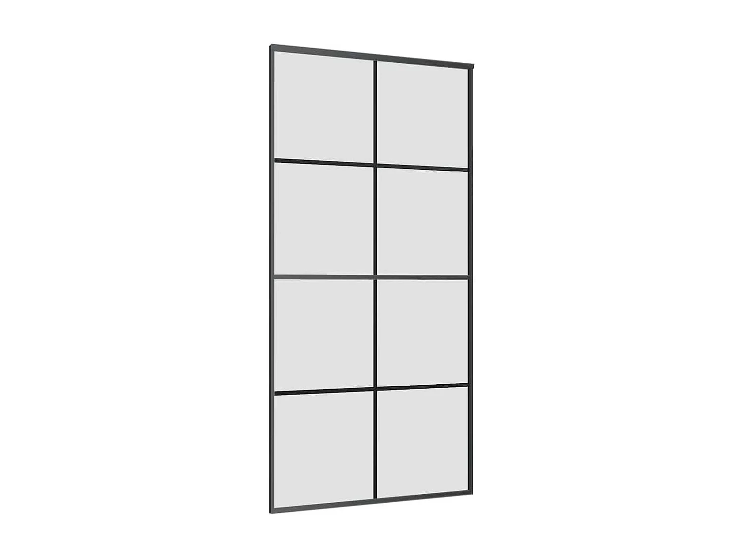 Porte coulissante et kit de quincaillerie 102,5x205cm Verre ESG