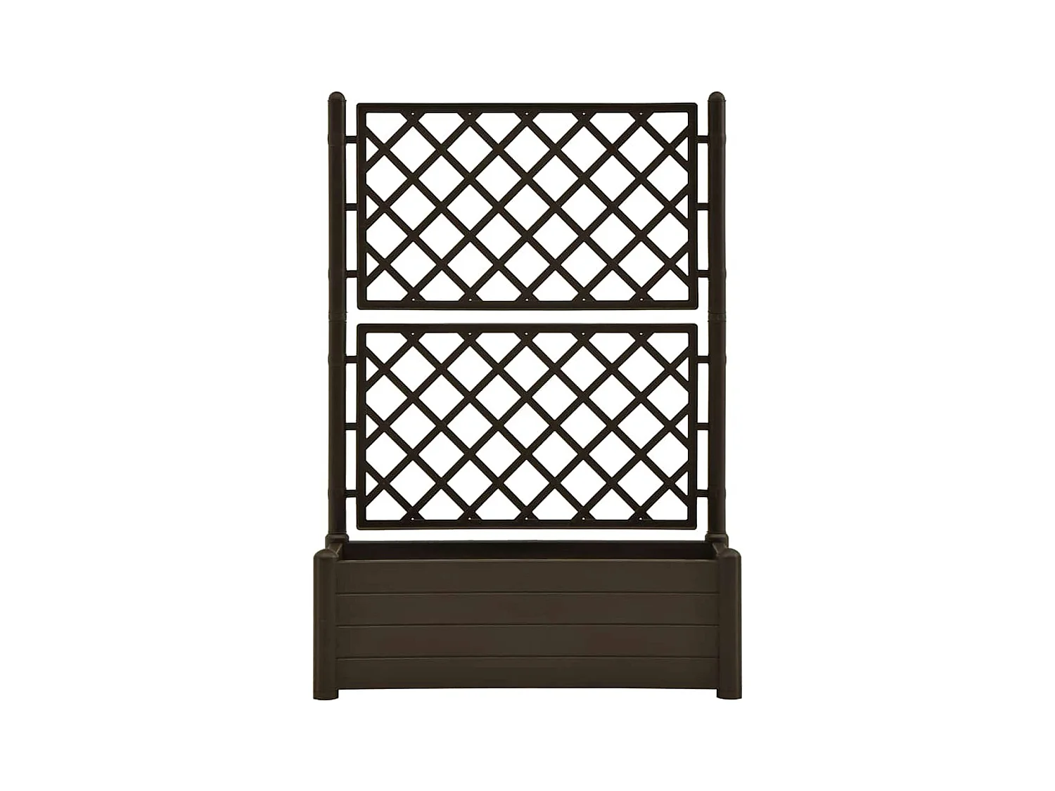 Plantenbak met trellis 100x43x142 cm PP Moka