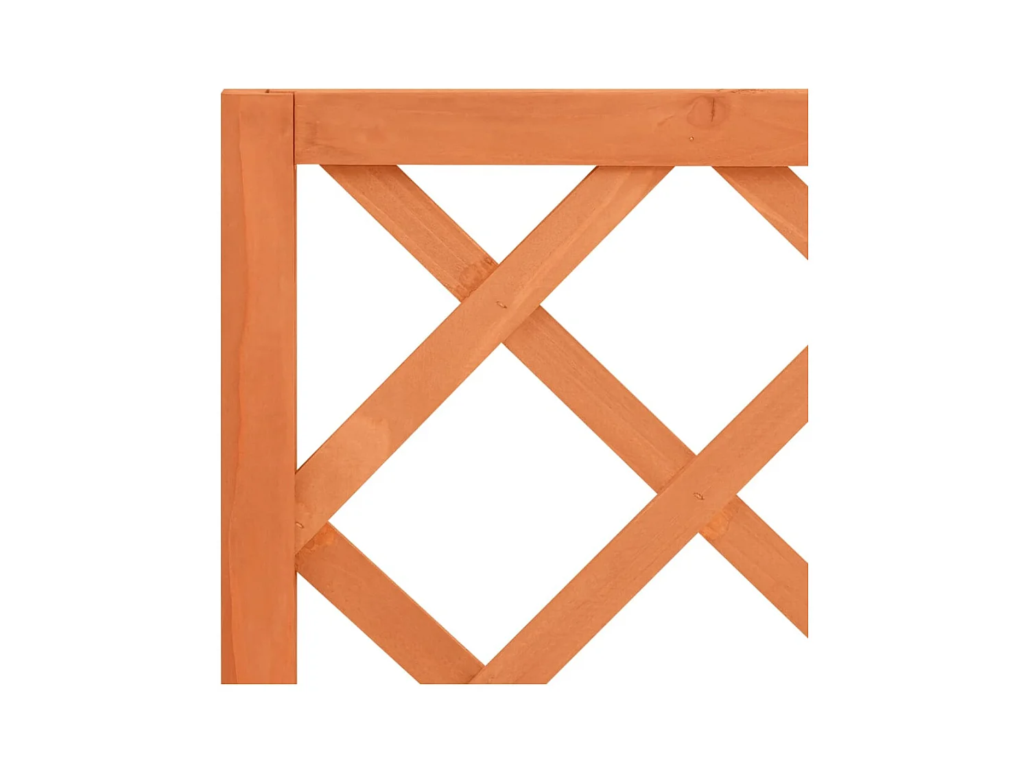 Jardinière à treillis jardin Marron 70x30x135 cm Bois de sapin