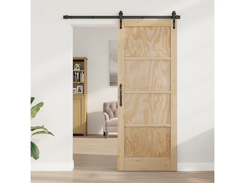 Binnendeur  83x211x4 cm Massief grenenhout