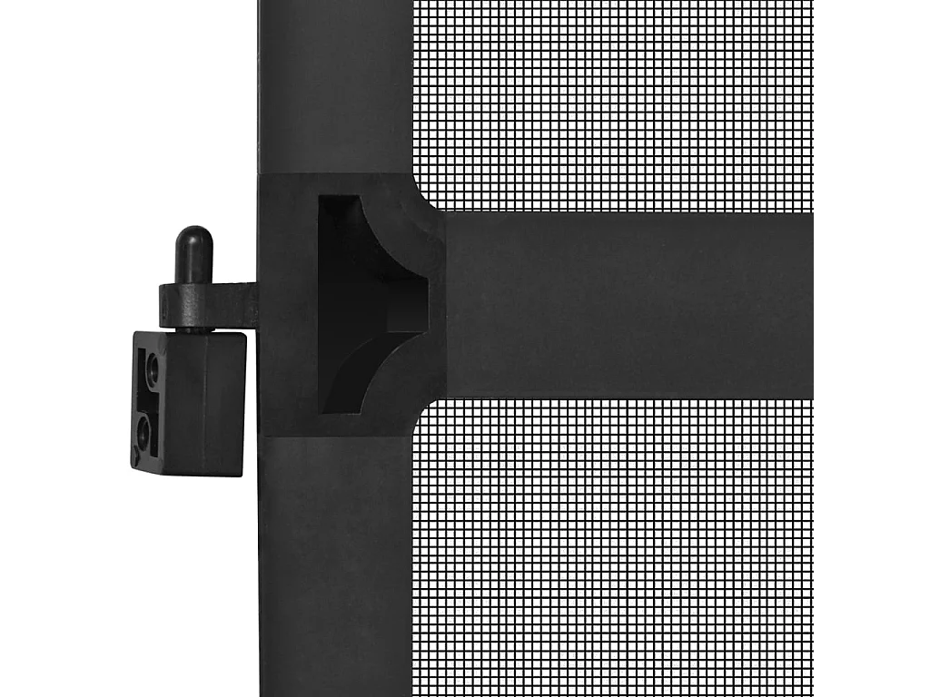Zanzariera a battente per porte Antracite 100x215 cm