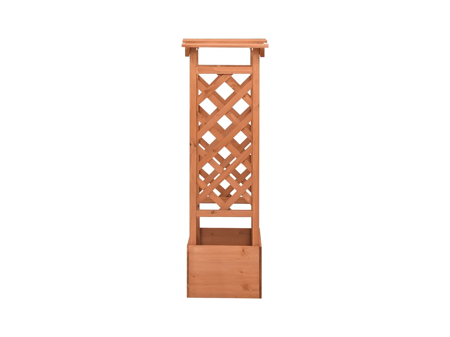 Trellis plantenbak met boog 49x39x117 cm Dennenhout