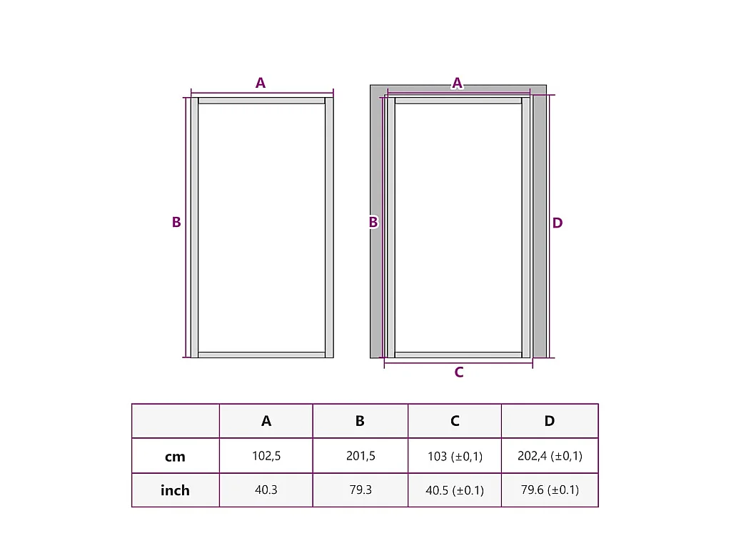 Porta interna sottile nera con vetro temperato e alluminio