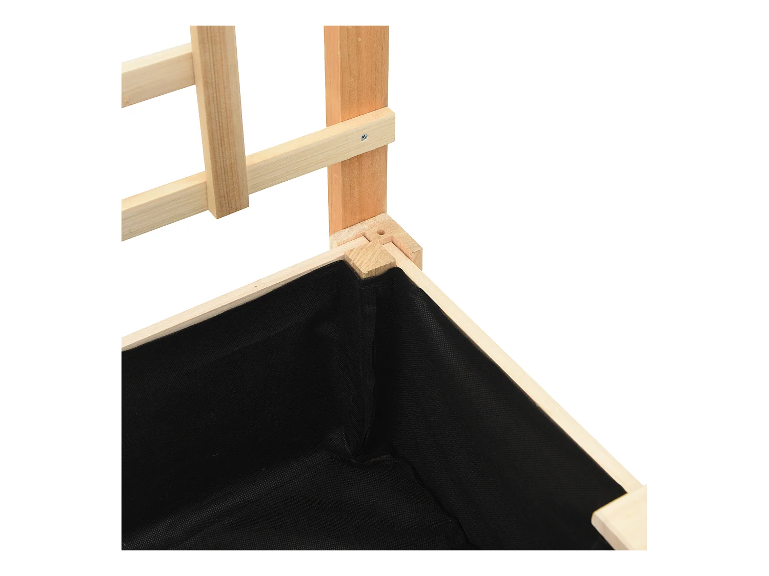 Plantenbak met trellis en plank 71x37x152 cm van massief dennenhout