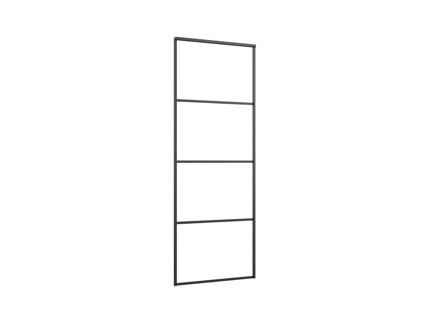 Porta scorrevole con kit ferramenta 76x205 cm vetro ESG