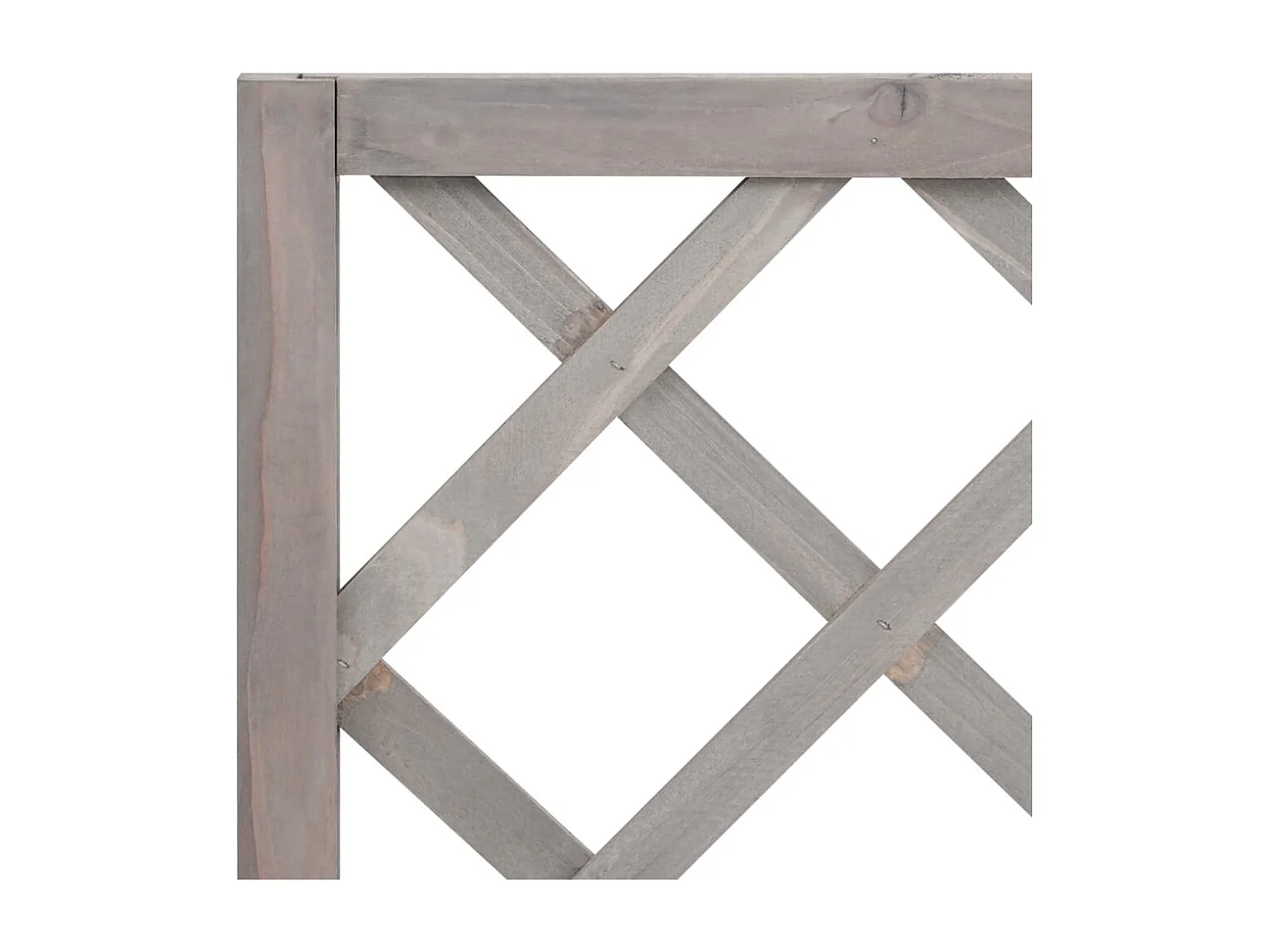 Jardinière à treillis de jardin Gris 70x30x135 cm Bois de sapin