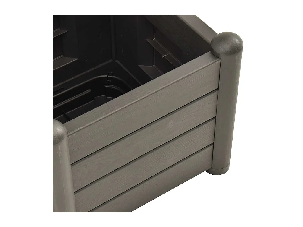 Plantenbak met trellis 43x43x142 cm PP Antraciet