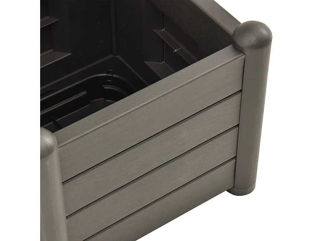 Jardinière avec treillis 43x43x142 cm PP Anthracite