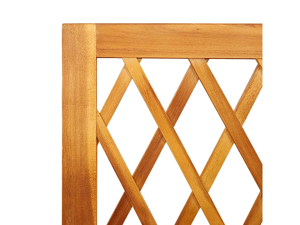 Plantenbak met trellis 55x29,5x132 cm massief acaciahout